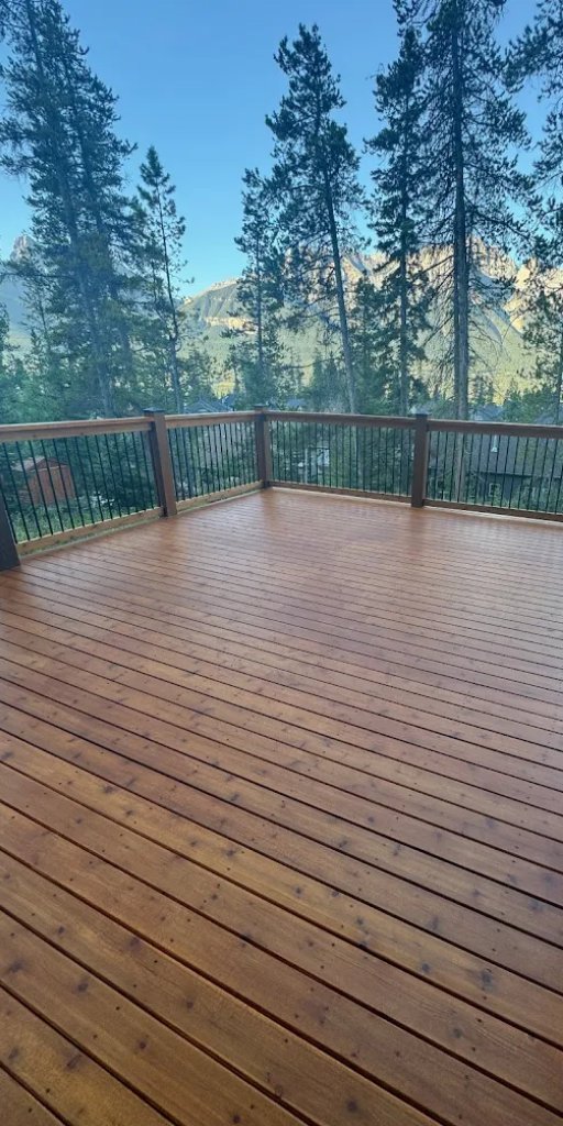 Patio Deck in Canmore Alberta