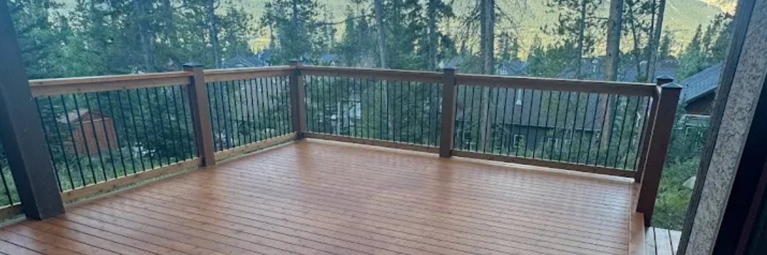 Patio Deck overlooking Canmore
